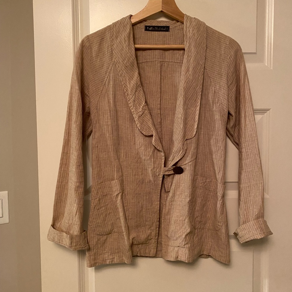 Allison Wonderland Linen Blazer - made in Canada!